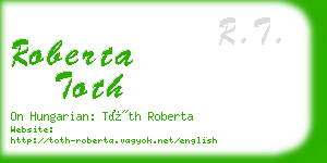 roberta toth business card